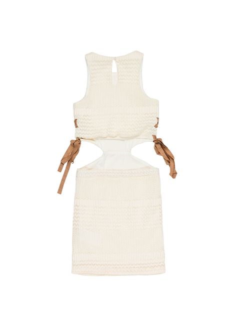 Abito con apertura laterale Lù-Lù BY MISS GRANT | LL4265LATTE